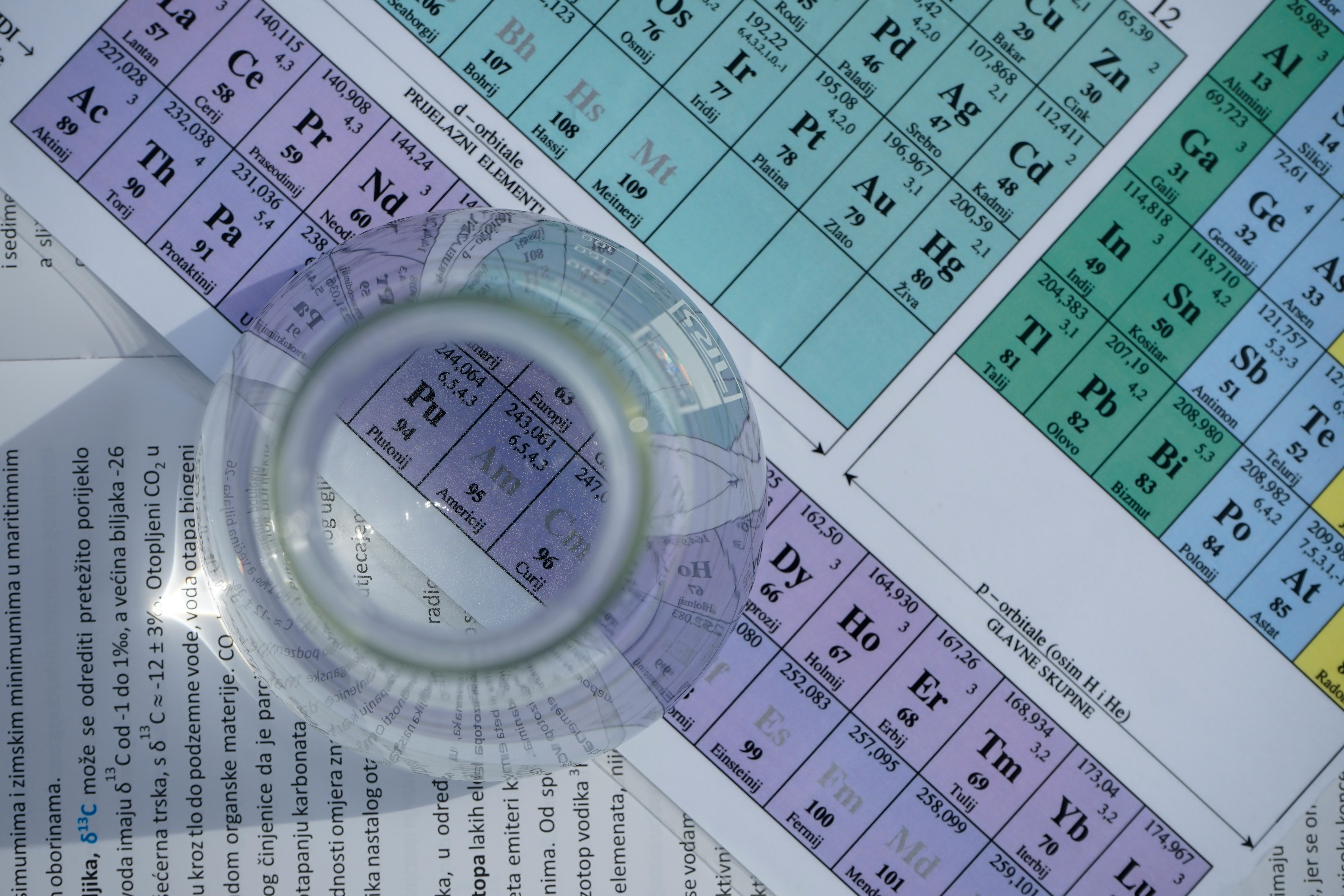 A home water testing kit laid out, vials and colour comparison chart visible